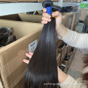 12A wholesale bone straight raw Brazilian cuticle aligned hair extension vendors double drawn remy virgin human hair bundles
